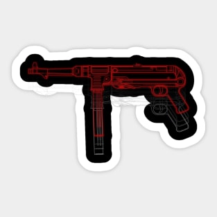 MP40 WW2 Submachine Gun Sticker